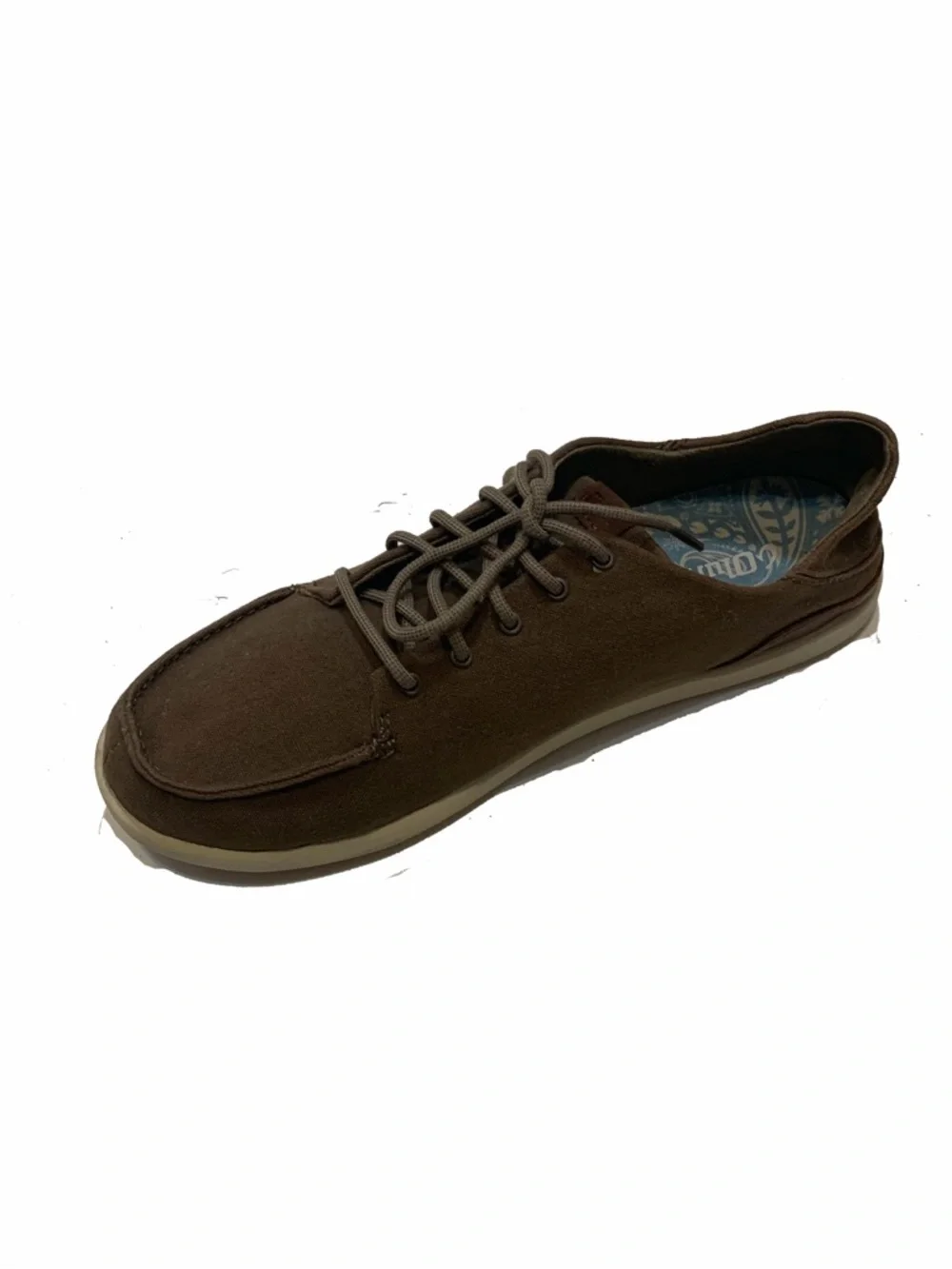Olukai manoa Men's Casual Canvas Lace-Up Shoes in Brown